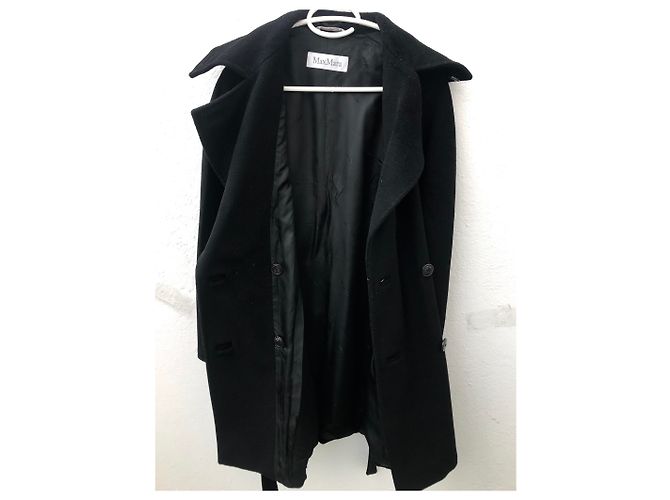 Abrigo de lana Max Mara negro - vista 10