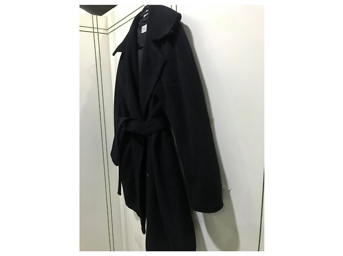 Abrigo de lana Max Mara negro - vista 4