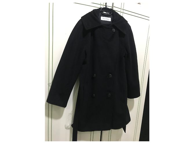 Abrigo de lana Max Mara negro - vista 5