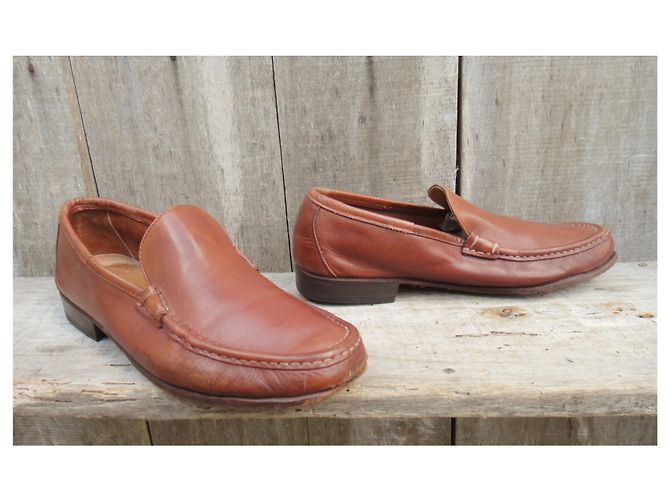 Salvatore Ferragamo p mocassini morbidi 41,5 Marrone chiaro - vista 2