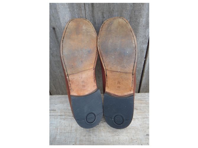 Salvatore Ferragamo p mocassini morbidi 41,5 Marrone chiaro - vista 5