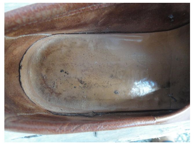 Salvatore Ferragamo p mocassini morbidi 41,5 Marrone chiaro - vista 8