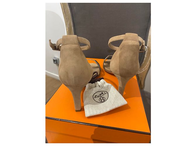 Hermès Sandalen 70 Premiere Beige - Ansicht 6