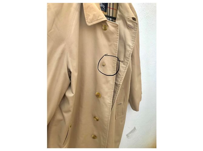 Autre Marque Burberrys Trenchcoat Beige Baumwolle mit Wollfutter - Ansicht 3