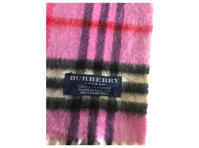 Sciarpa Burberry in cashmere rosa - vista 2