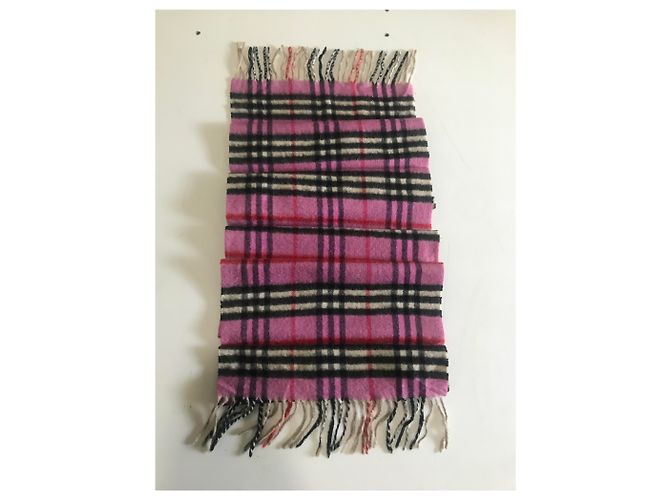 Sciarpa Burberry in cashmere rosa - vista 4