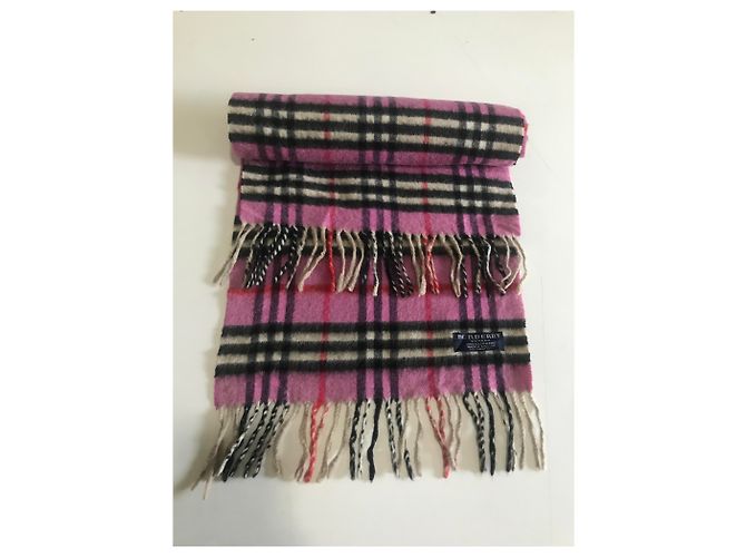 Sciarpa Burberry in cashmere rosa - vista 6