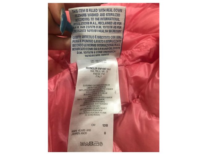 Moncler Daunenjacke Mädchen Rosa Pink - Ansicht 8