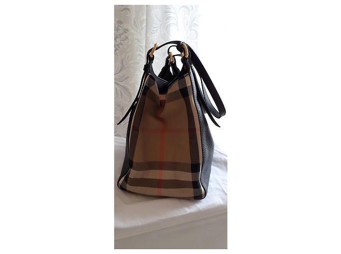Borsa a tracolla Burberry in pelle nera Nero - vista 2