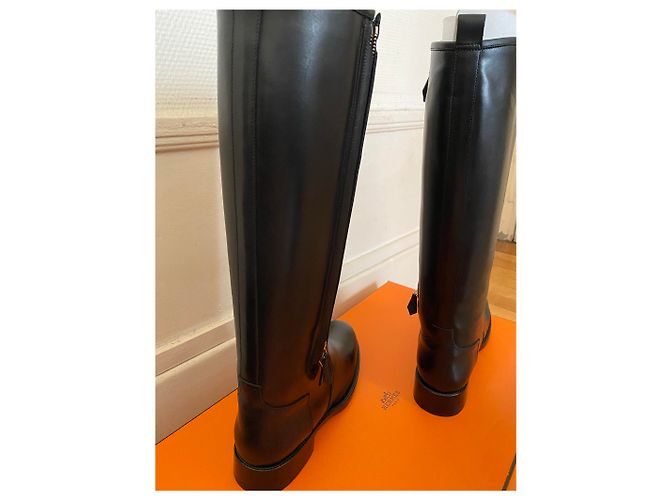 Hermès Stivali di terra dei Cavalieres Nero - vista 10