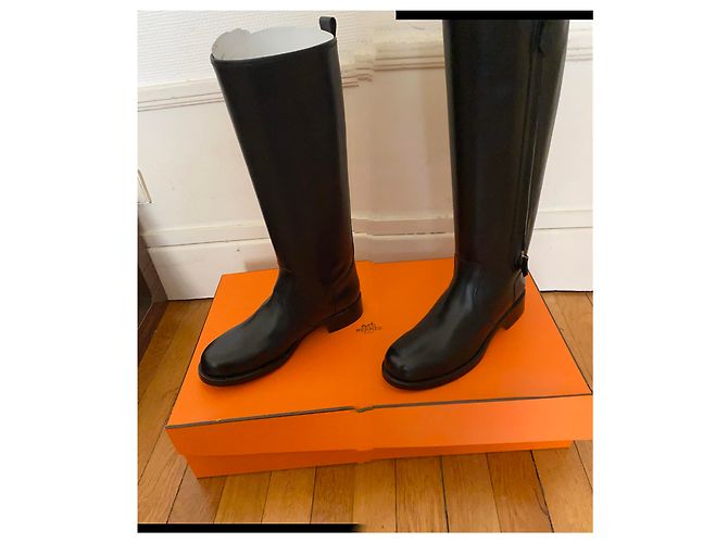 Hermès Stivali di terra dei Cavalieres Nero - vista 7