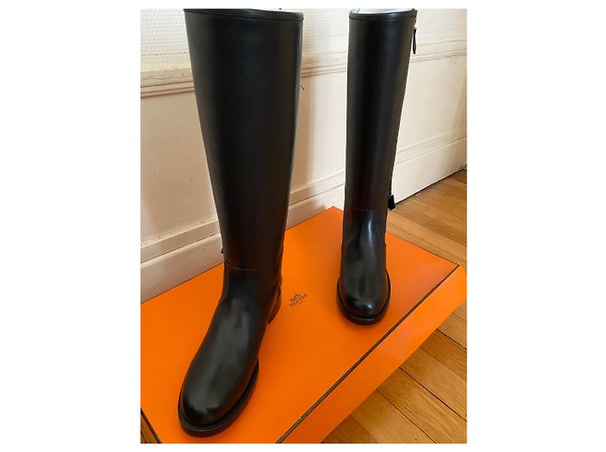 Hermès Stivali di terra dei Cavalieres Nero - vista 8