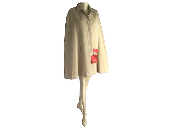Poncho a mantella in lana Balenciaga - vista 3