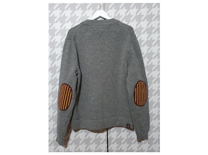 Tommy Hilfiger Cardigan Grau aus Lammwolle Mehrfarben - Ansicht 3