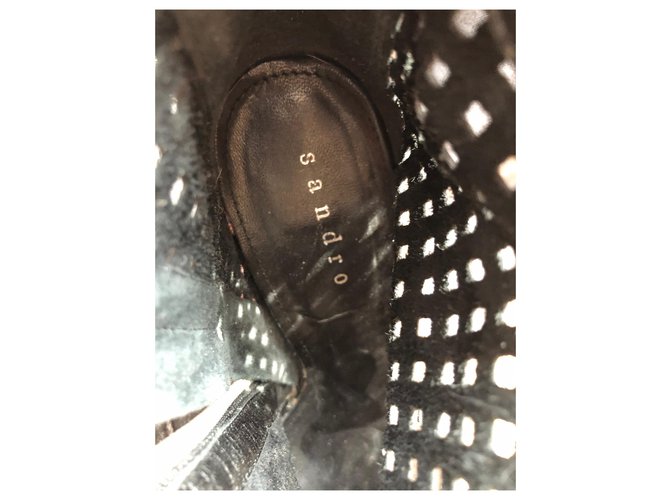 Sandro Bottines micro perforées Noir - vue 10