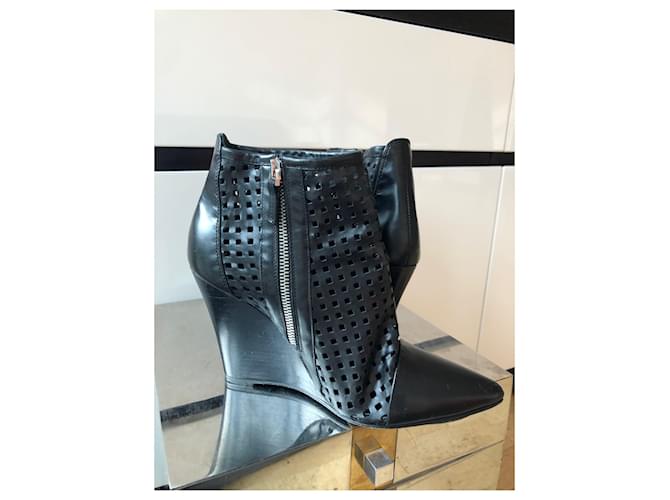 Sandro Bottines micro perforées Noir - vue 2