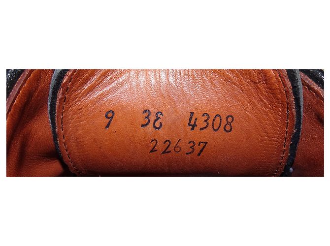 Autre Marque ALLEN EDMONDS LA SALLE SPLIT TOE BLUCHER Noir - vue 2