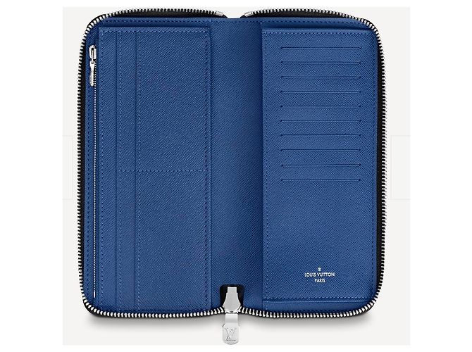 Portafoglio Louis Vuitton Taigarama Zippy Blu - vista 2