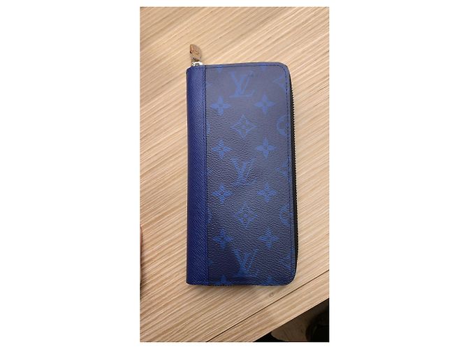 Portafoglio Louis Vuitton Taigarama Zippy Blu - vista 5
