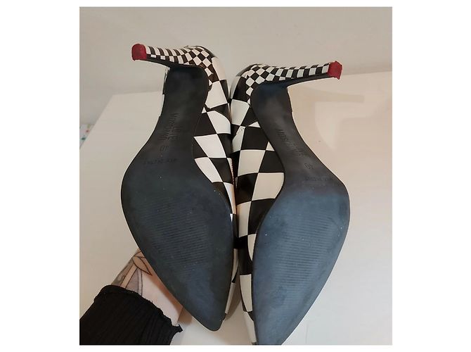 Love Moschino Liebe Moschino zweifarbige Schuhe Schwarz Weiß - Ansicht 4