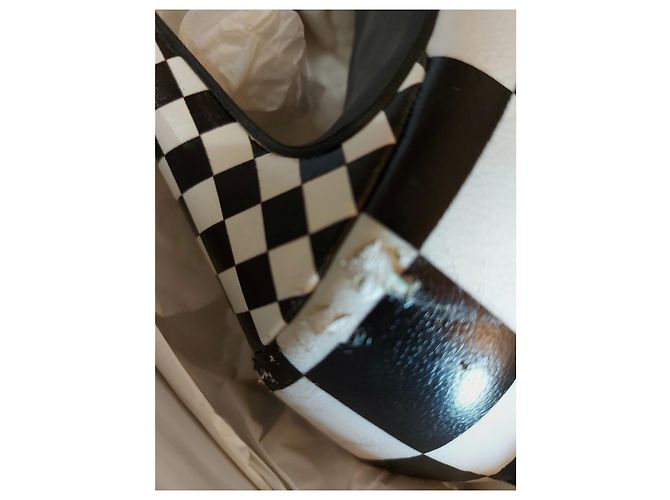 Love Moschino Liebe Moschino zweifarbige Schuhe Schwarz Weiß - Ansicht 6
