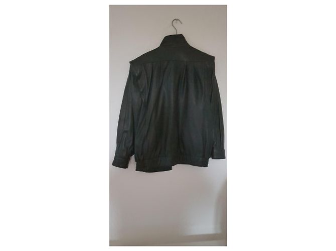 Autre Marque Lederjacke in Grau - Ansicht 2