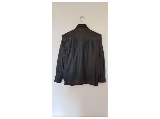 Autre Marque Lederjacke in Grau - Ansicht 3