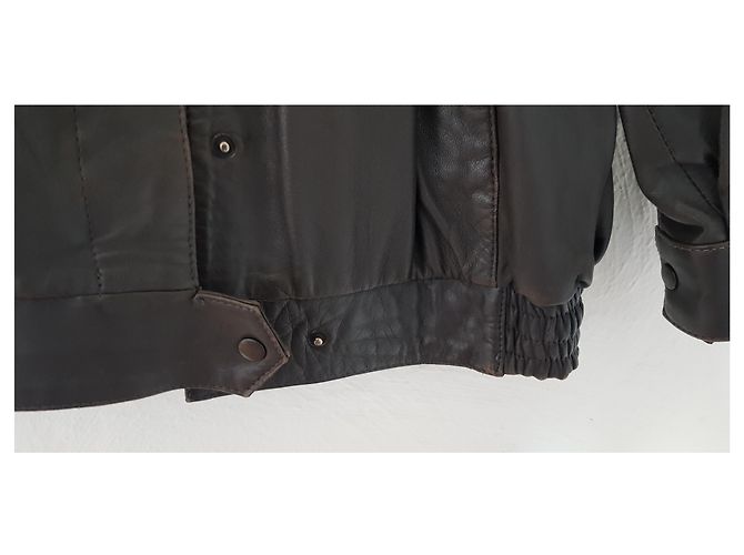 Autre Marque Lederjacke in Grau - Ansicht 4