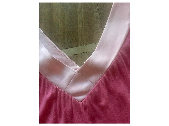 Top rosa Maje bimateriale modal e seta.1 (34-36) - vista 3