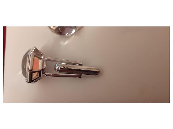 Abotoaduras Baccarat em prata Hardware prateado - vista 3