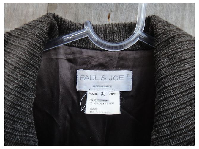 Cappotto Paul & Joe in velluto a coste antracite 36 - vista 4