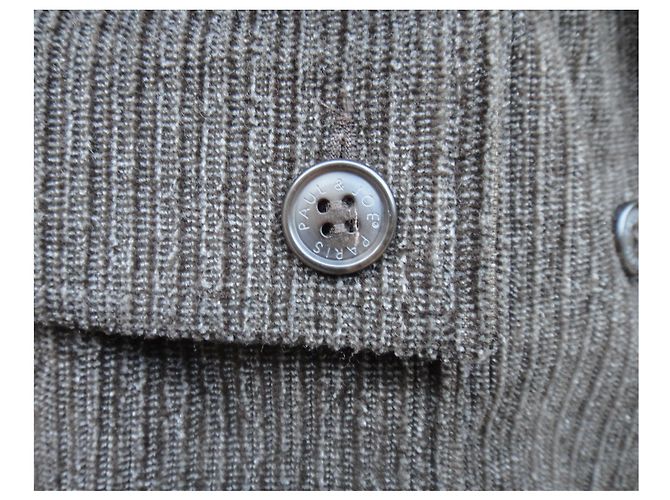 Cappotto Paul & Joe in velluto a coste antracite 36 - vista 6