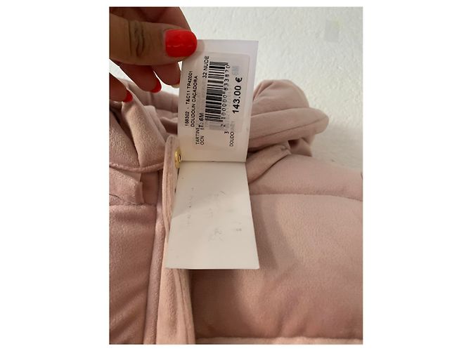 Tartine et Chocolat Pufferjacke Suede Touch rosa 6 Monate Pink - Ansicht 10