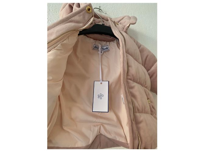 Tartine et Chocolat Pufferjacke Suede Touch rosa 6 Monate Pink - Ansicht 11