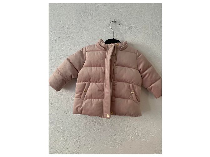 Tartine et Chocolat Pufferjacke Suede Touch rosa 6 Monate Pink - Ansicht 6