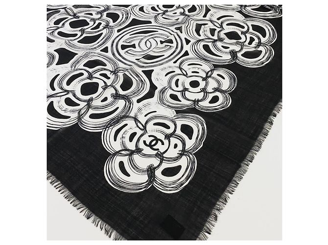 Stola CHANEL Negro Blanco - vista 2