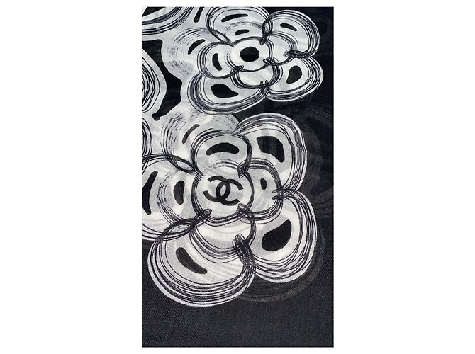 Stola CHANEL Negro Blanco - vista 3