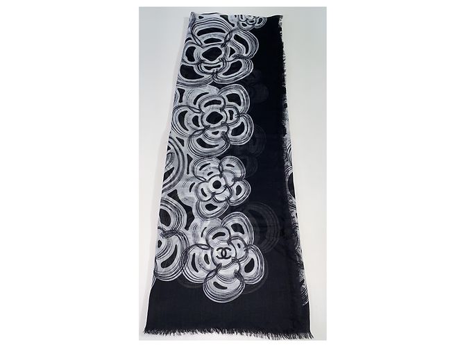 Stola CHANEL Negro Blanco - vista 4