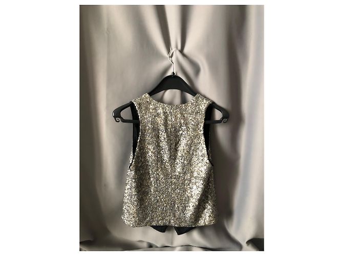 Zadig & Voltaire Glamorous sequin jacket Silvery - view 2