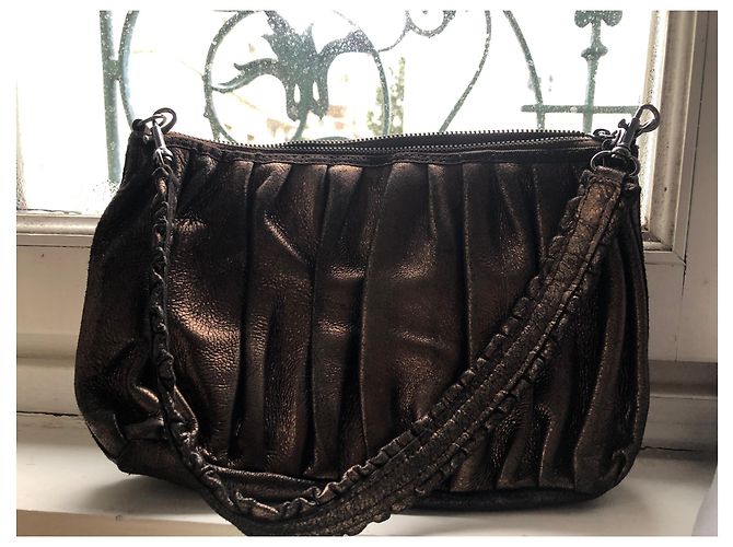 Repetto Affascinante borsa in pelle marrone Bronzo - vista 3