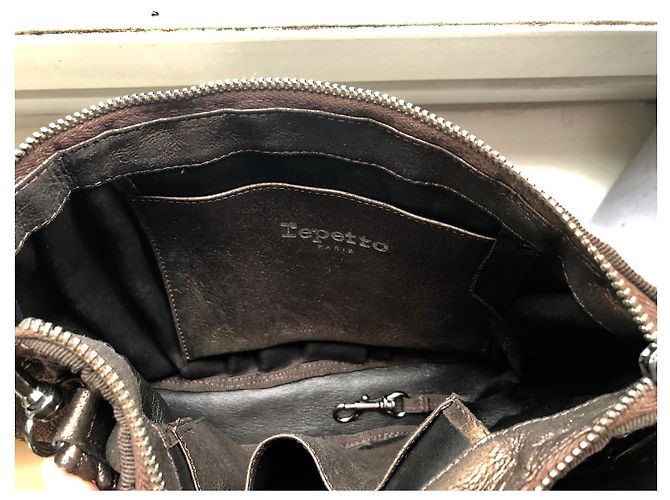 Repetto Affascinante borsa in pelle marrone Bronzo - vista 4