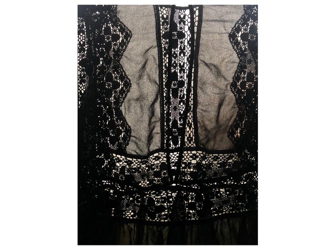 Camicia elegante Sandro in cotone nero - vista 4