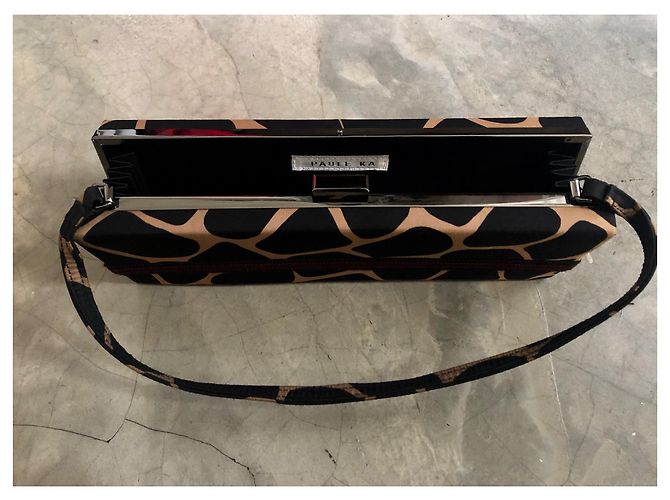 Borsa a mano in seta Paule Ka stampa leopardata Stampa leopardo - vista 2