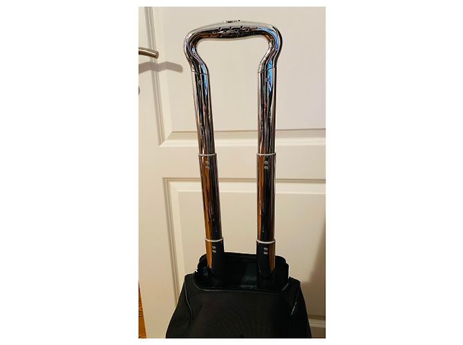 Autre Marque Trolley TUMI Weekend in pelle nera e nylon Nero Argento - vista 10