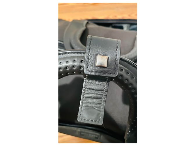 Autre Marque Trolley TUMI Weekend in pelle nera e nylon Nero Argento - vista 14