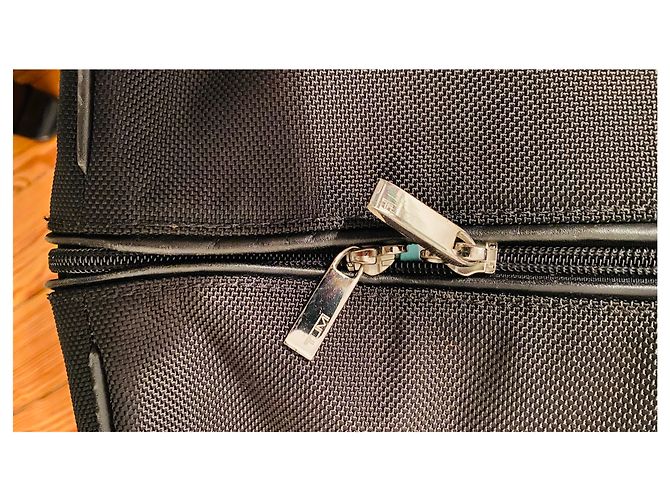 Autre Marque Trolley TUMI Weekend in pelle nera e nylon Nero Argento - vista 15