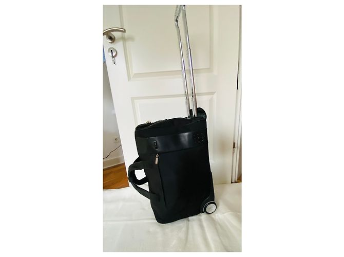 Autre Marque Trolley TUMI Weekend in pelle nera e nylon Nero Argento - vista 2