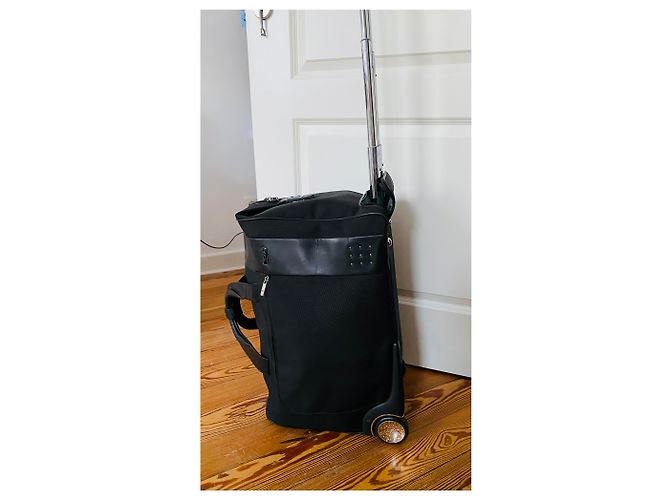 Autre Marque Trolley TUMI Weekend in pelle nera e nylon Nero Argento - vista 20