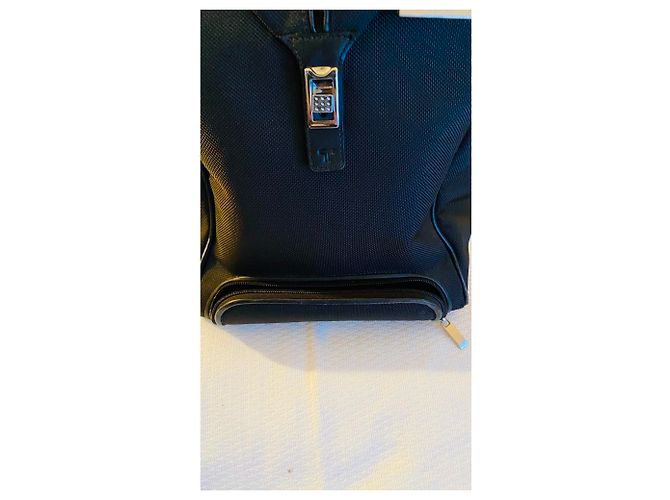 Autre Marque Trolley TUMI Weekend in pelle nera e nylon Nero Argento - vista 29