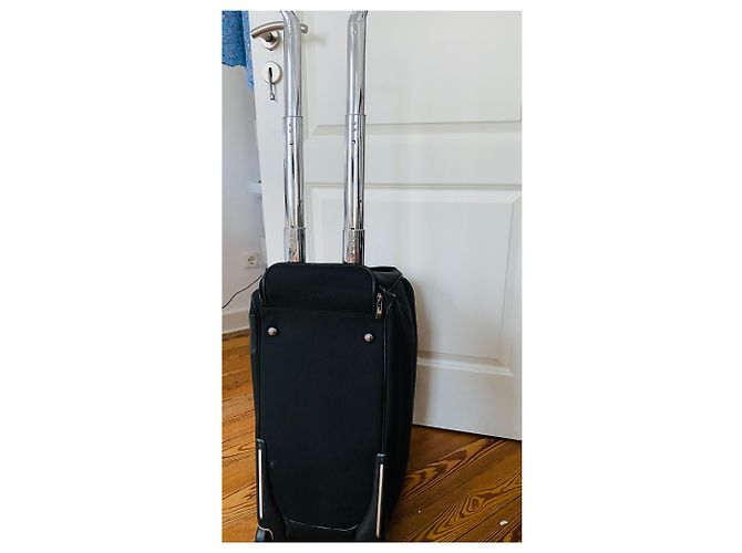 Autre Marque Trolley TUMI Weekend in pelle nera e nylon Nero Argento - vista 4